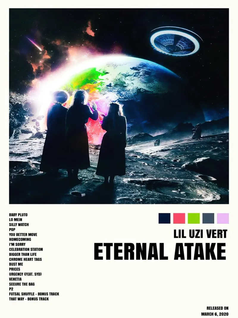 Lil Uzi Vert Eternal Atake alluminio dibond da Roronoa7