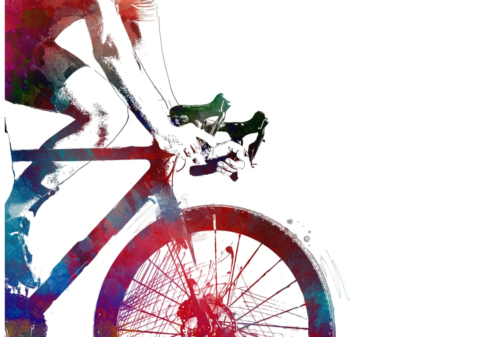 Radsport Fahrradsport Kunst Poster von Justyna Jaszke JBJart