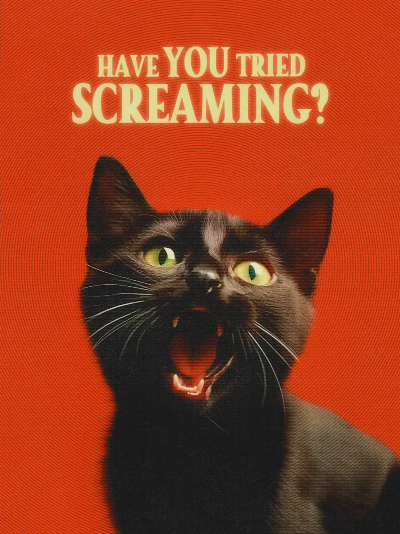 Have You Tried Screaming alluminio dibond da Jonas Loose