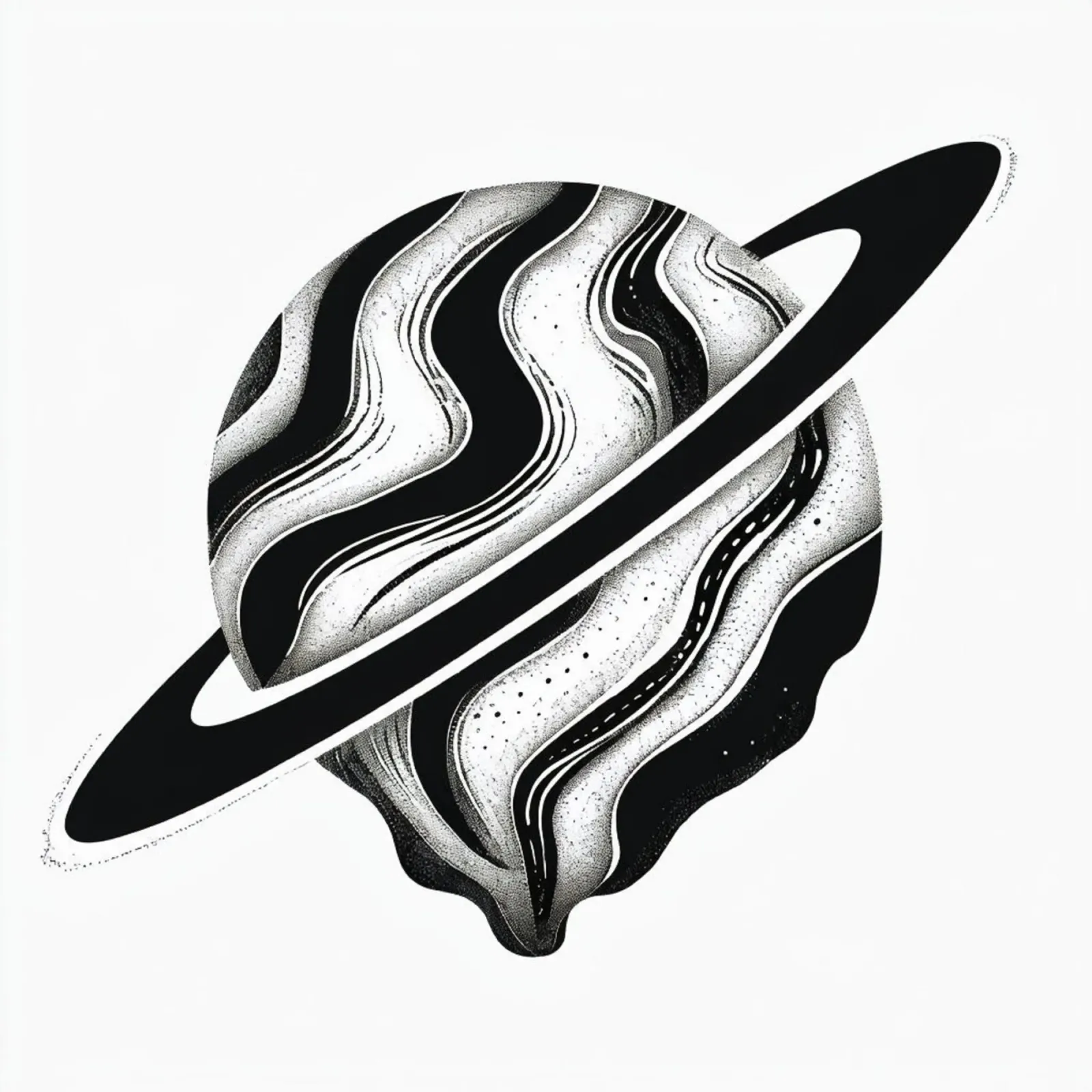 Il crollo cosmico: L'orbita piangente di un Saturno distopico plexiglass da Artistic-shop