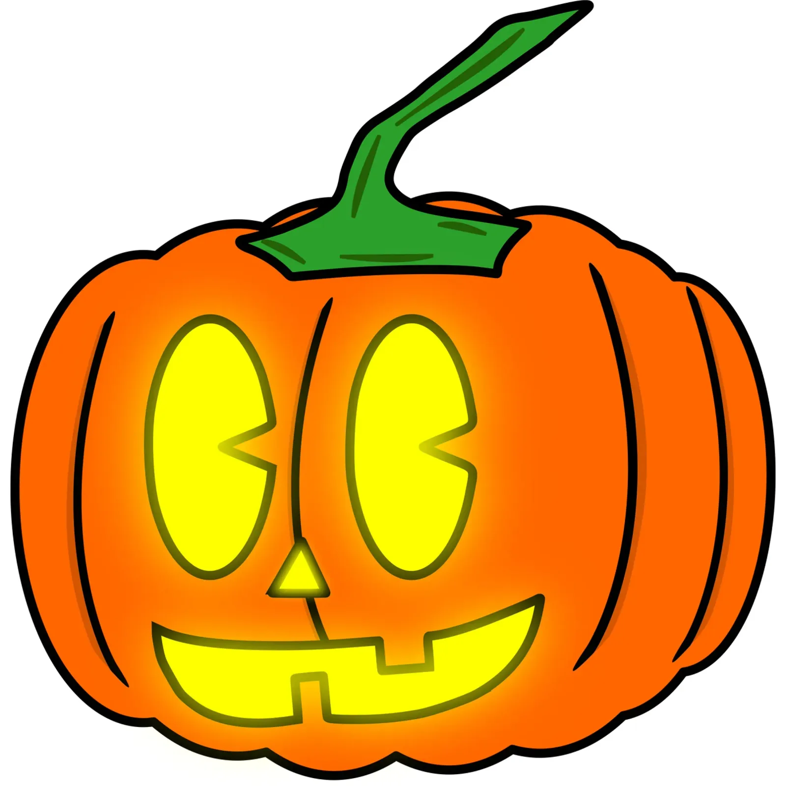 Testa di zucca Divertente cartone animato retrò di Halloween carta hahnemühle da sillyindustries