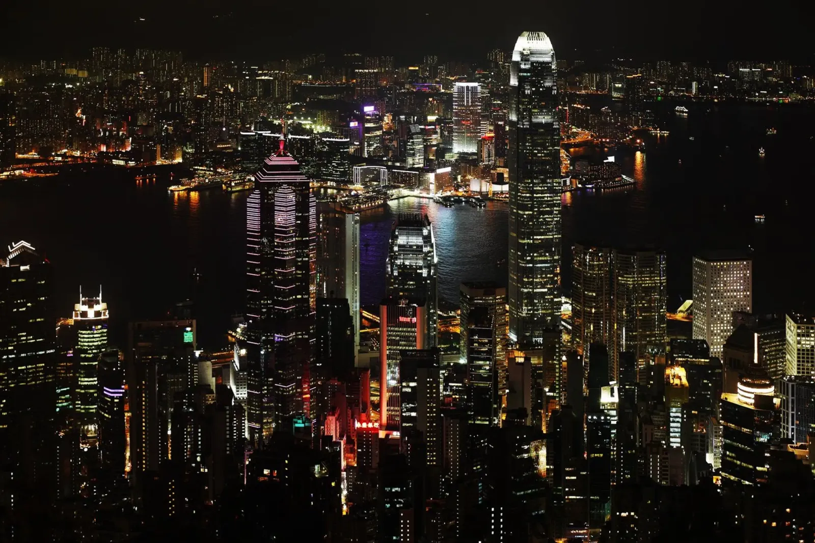 Hong Kong, Cina, picco pellicola backlit da Simon Koy