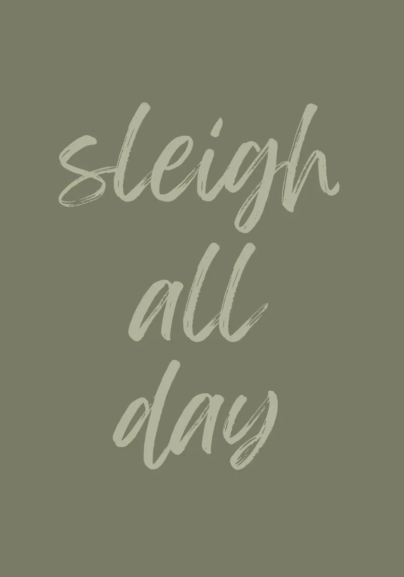 Sleigh all day plexiglass da PinkCandyWalls