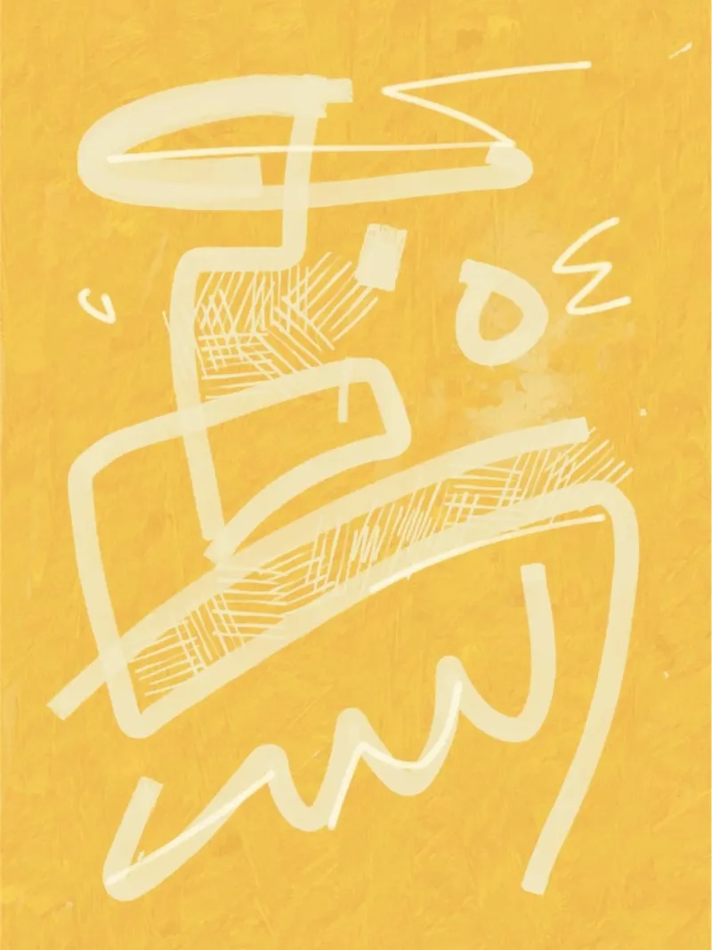 Abstrait jaune peint 04 hahnemühle de Little Dean