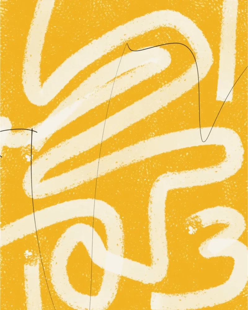 Abstrait jaune peint 06 hahnemühle de Little Dean