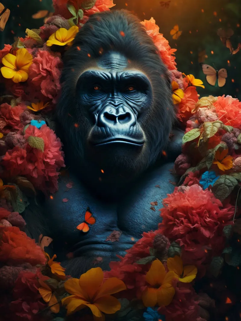 Fiori di gorilla pellicola backlit da Mateo