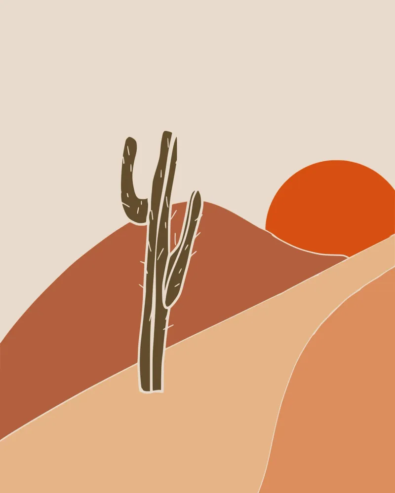 Paesaggio in terracotta 15 carta hahnemühle da Little Dean