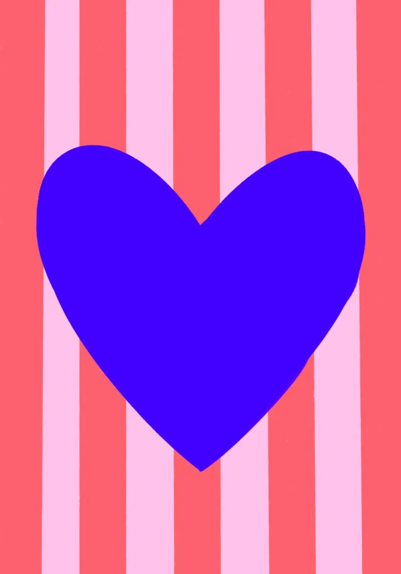 Cuore blu carta hahnemühle da Art House