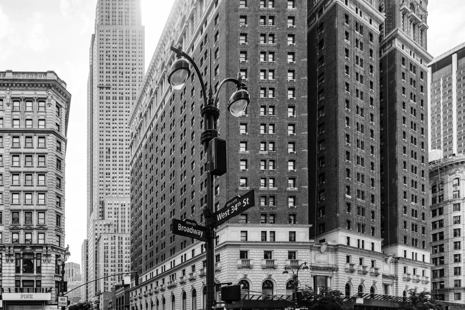 Vita di città Broadway NYC B&N pellicola backlit da Carinaprint