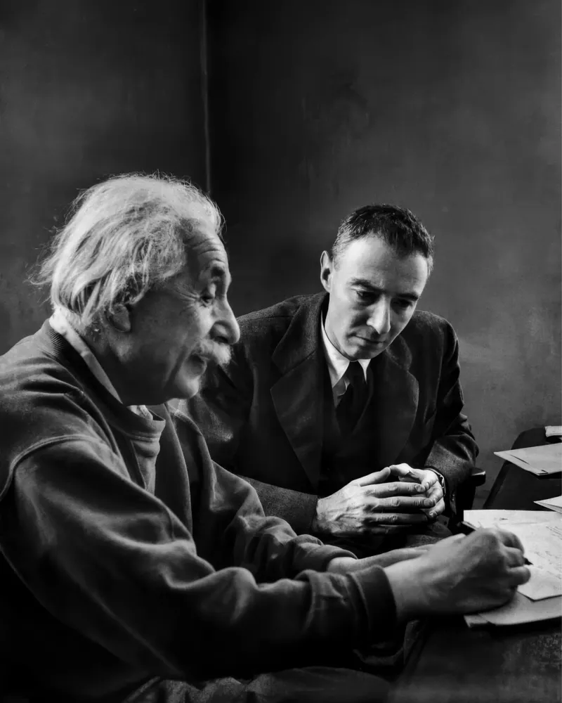 Einstein e Oppenheimer pellicola backlit da vintgeseyn