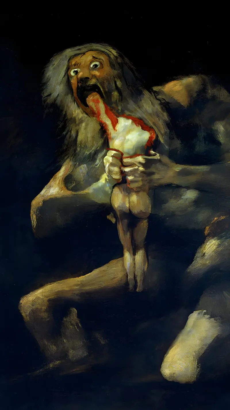 francisco goya - Saturno devorando a su hijo metacrilato de Timeless Artworks