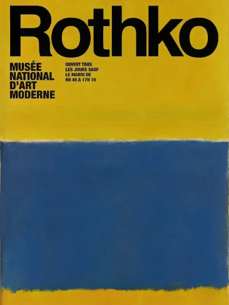 Mark Rothko Blu su giallo pellicola backlit da mitoma andreas