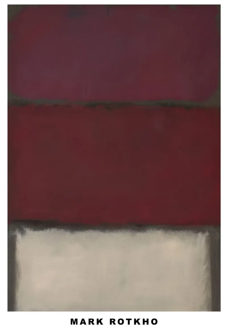 Mark Rotkho Mark Rothko Borgogna, Rosso e Bianco alluminio dibond da mitoma andreas