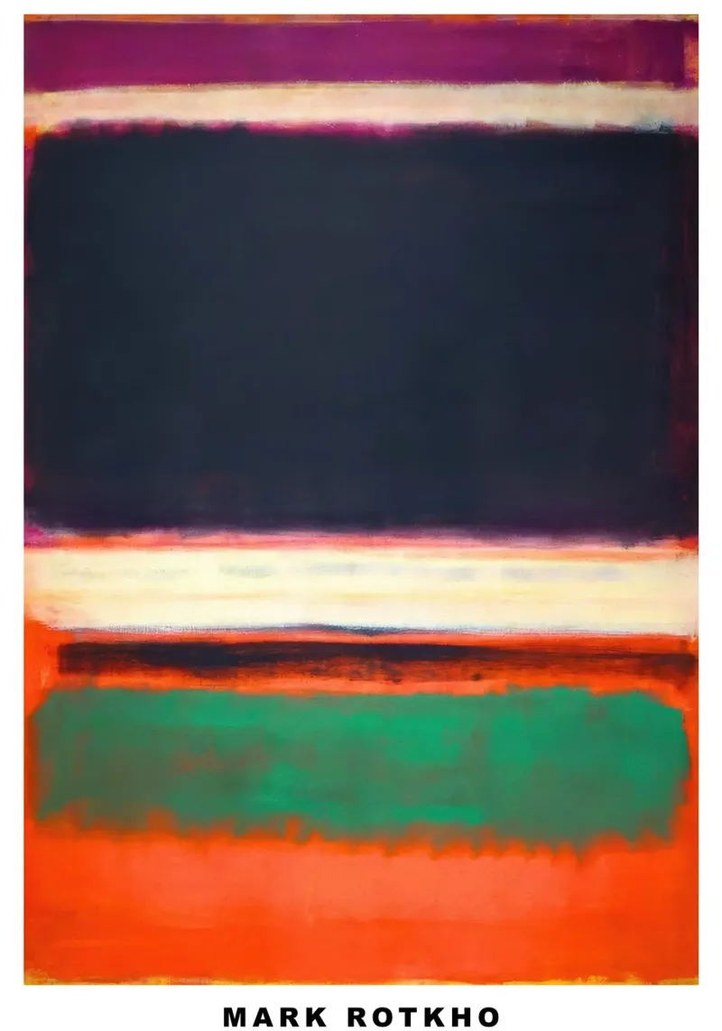 Mark Rotkho Mark Rothko (Magenta, Nero, Verde arancio) pellicola backlit da mitoma andreas
