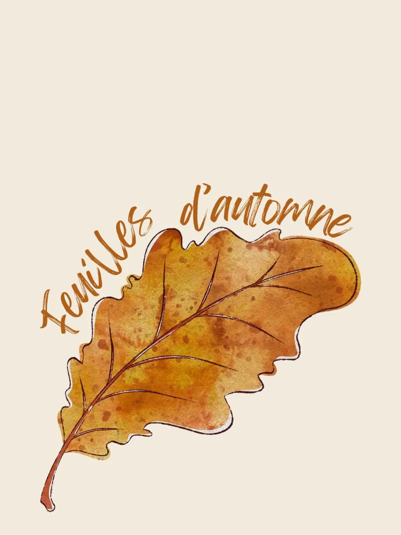 Feuilles d'automne metacrilato de Idées & Création