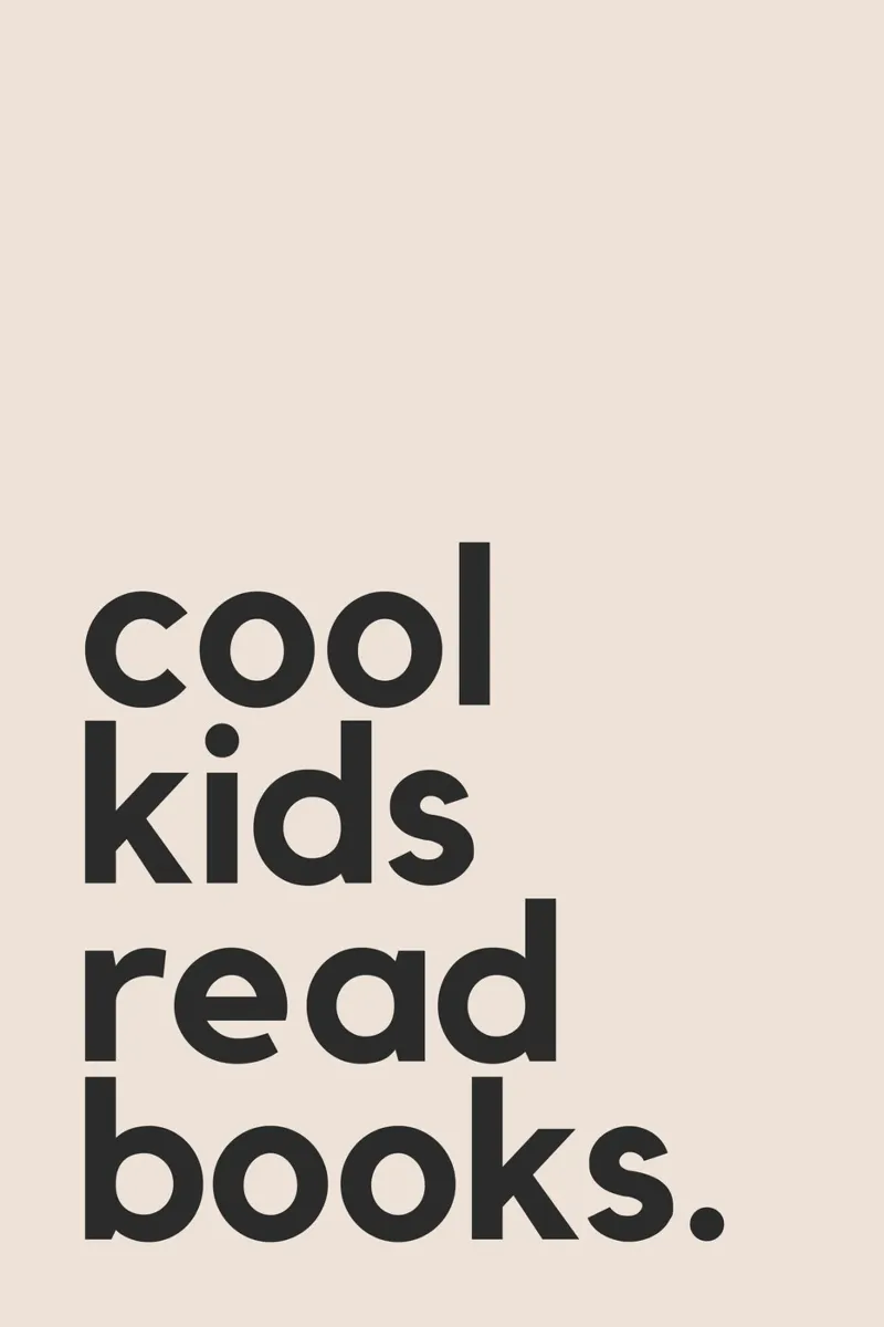 Cool Kids Read Books poster con telaio in alluminio da Mottos by Sinan Saydik