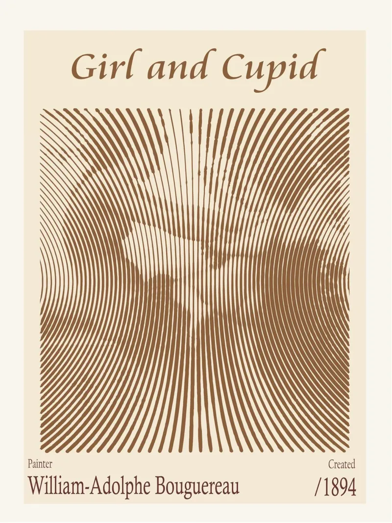 Ragazza e Cupido - William-Adolphe Bouguereau carta hahnemühle da Doa Project