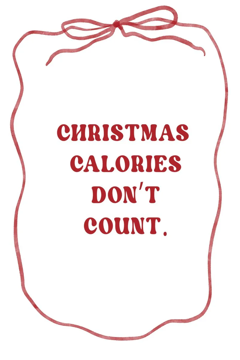 Christmas Calories Don`t Count alluminio dibond da treechild