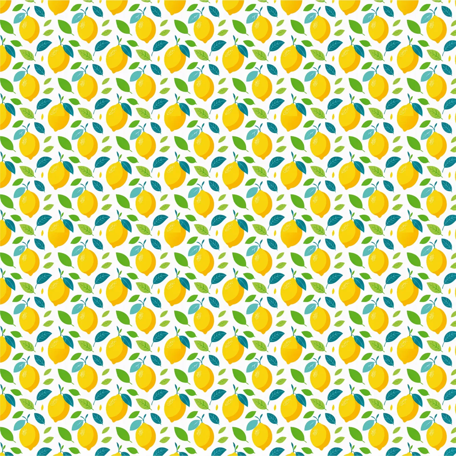 Lemons - All-Over-Zitronendruck Hahnemühle von Hightown Design