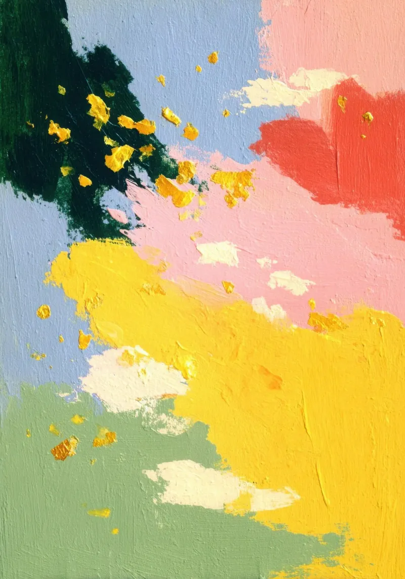 Esplosione astratta di colori carta hahnemühle da Nikis Art Studio