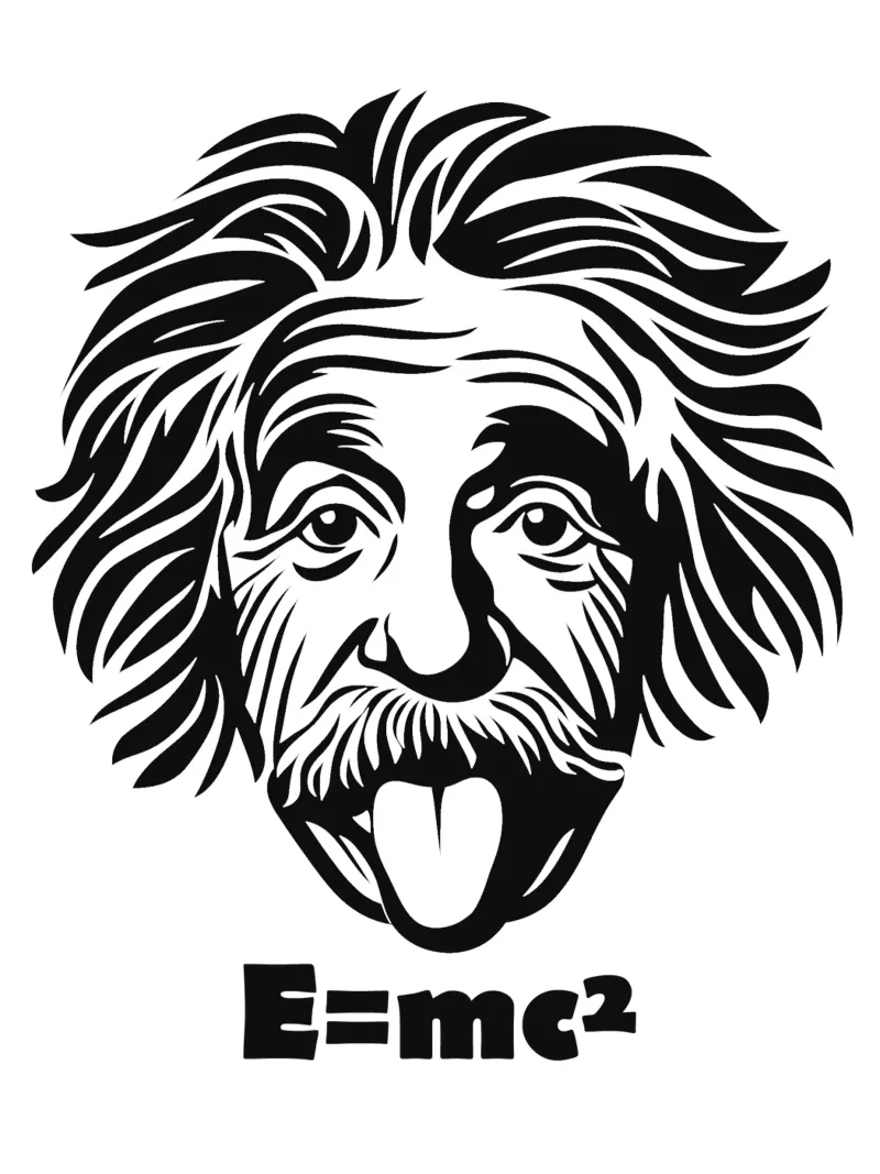 Albert Einstein: E=mc² plexiglass da Autofocus