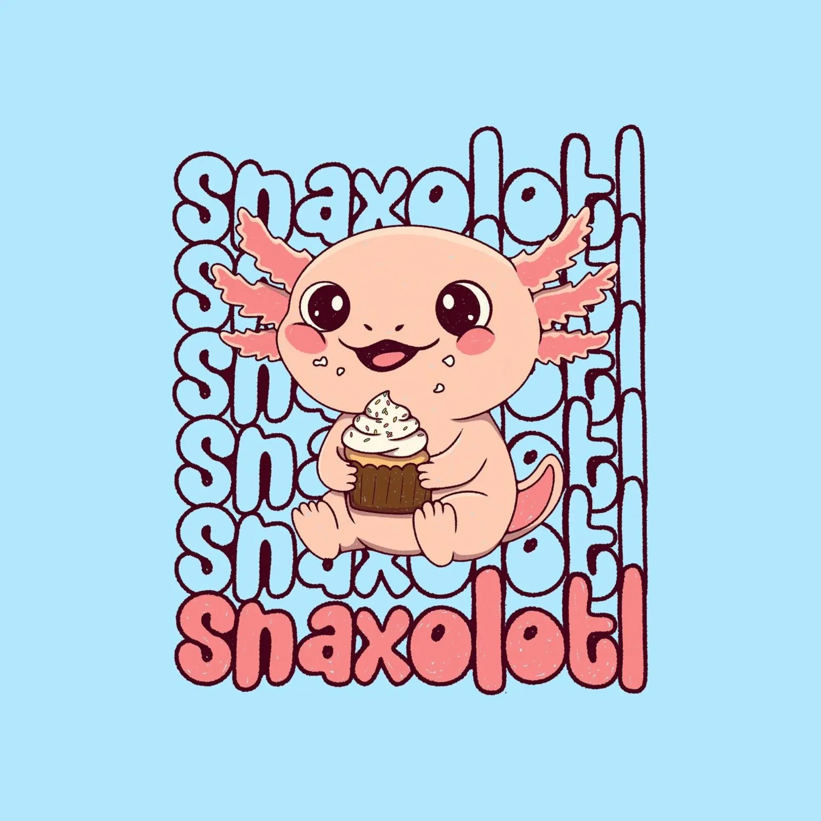 Snaxolotl pellicola backlit da Loobs
