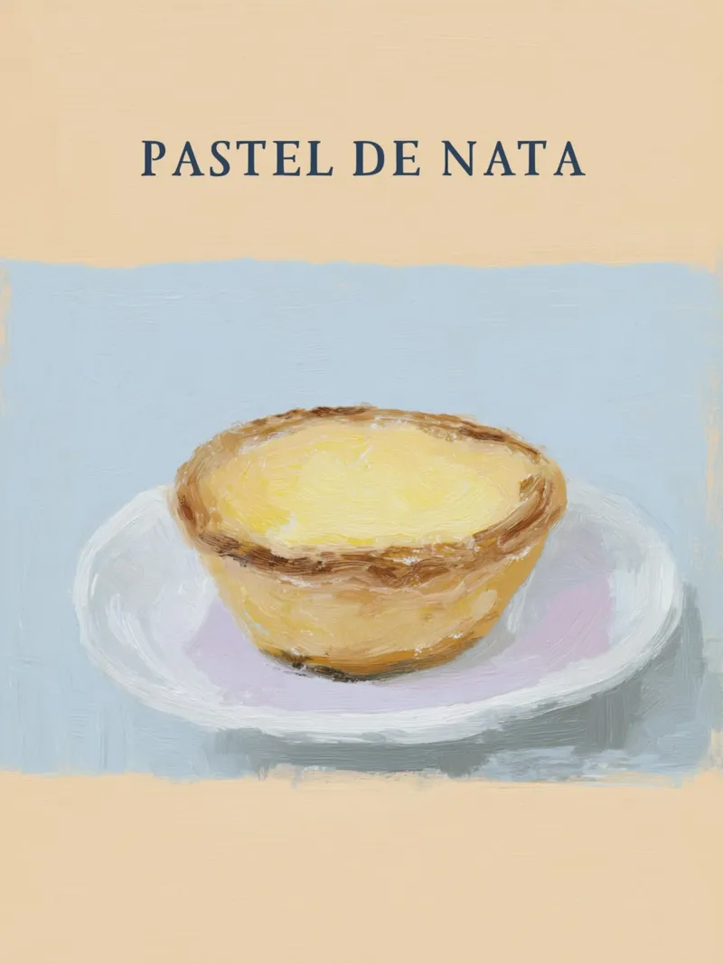Pastel de nata portoghese pellicola backlit da Carinaprint