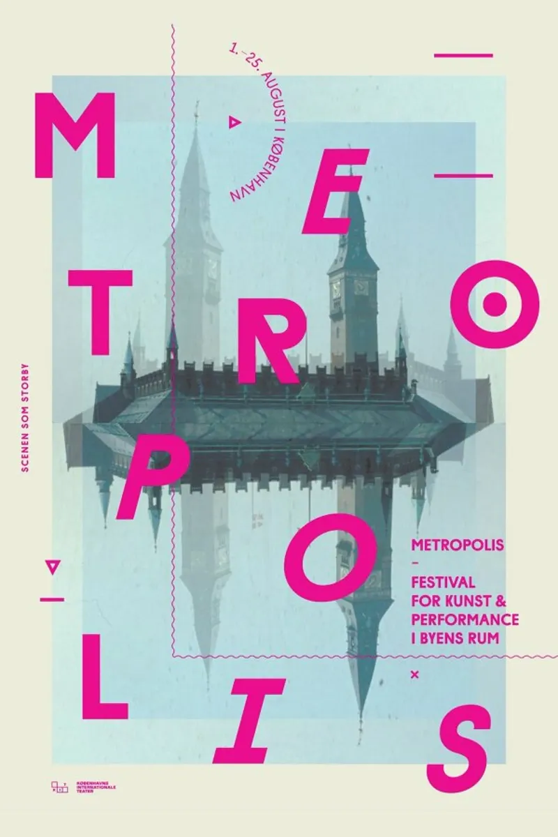 Metropolis1 poster con telaio in alluminio da Andreas Jarner