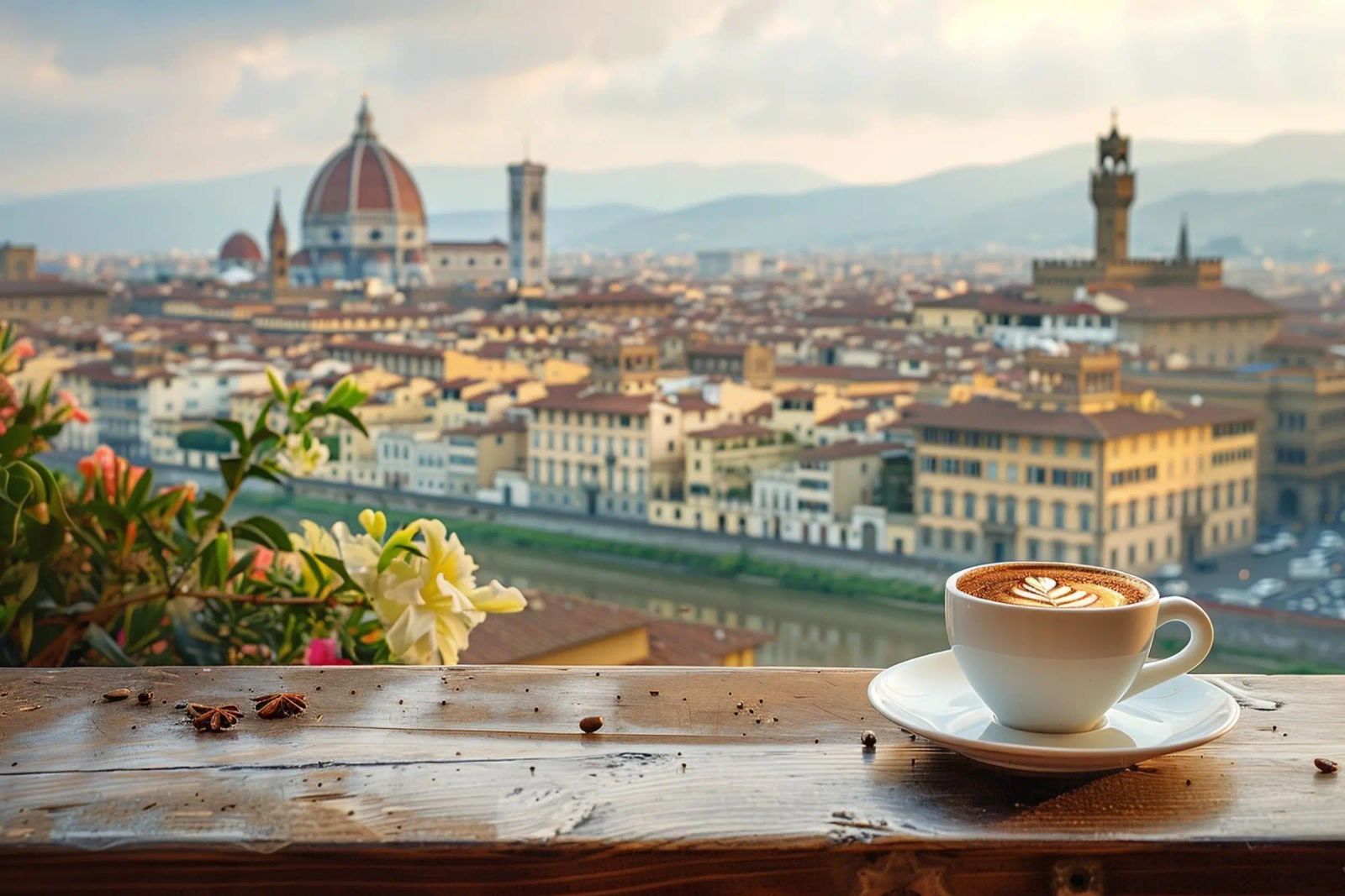 Caffè a Firenze pellicola backlit da M-Ulrich-Digital Art