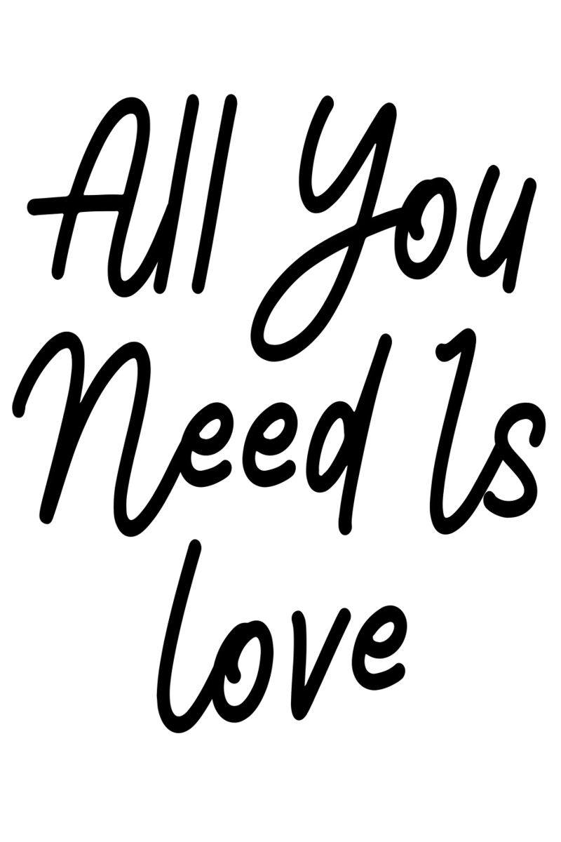 Tutto ciò che serve è l'amore poster da Shark Printables