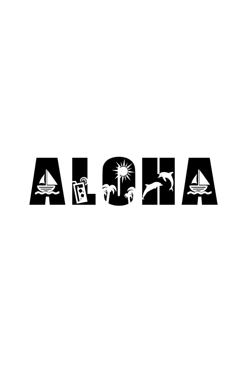 Aloha canvas by Shark Printables