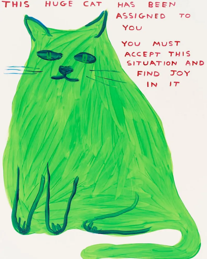 Questo enorme gatto carta hahnemühle da Sandra