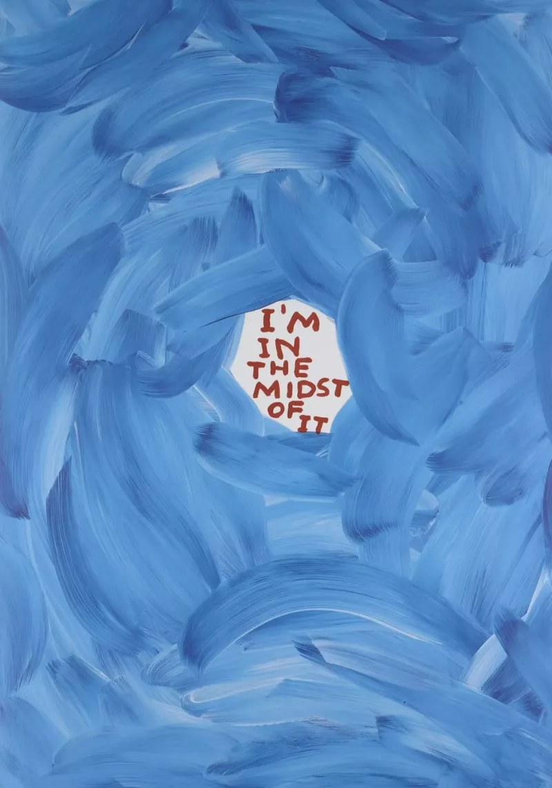 i'm in the mids of it canvas by Sandra