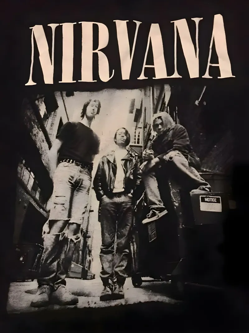 Nirvana monocromatico pellicola backlit da vintage singer