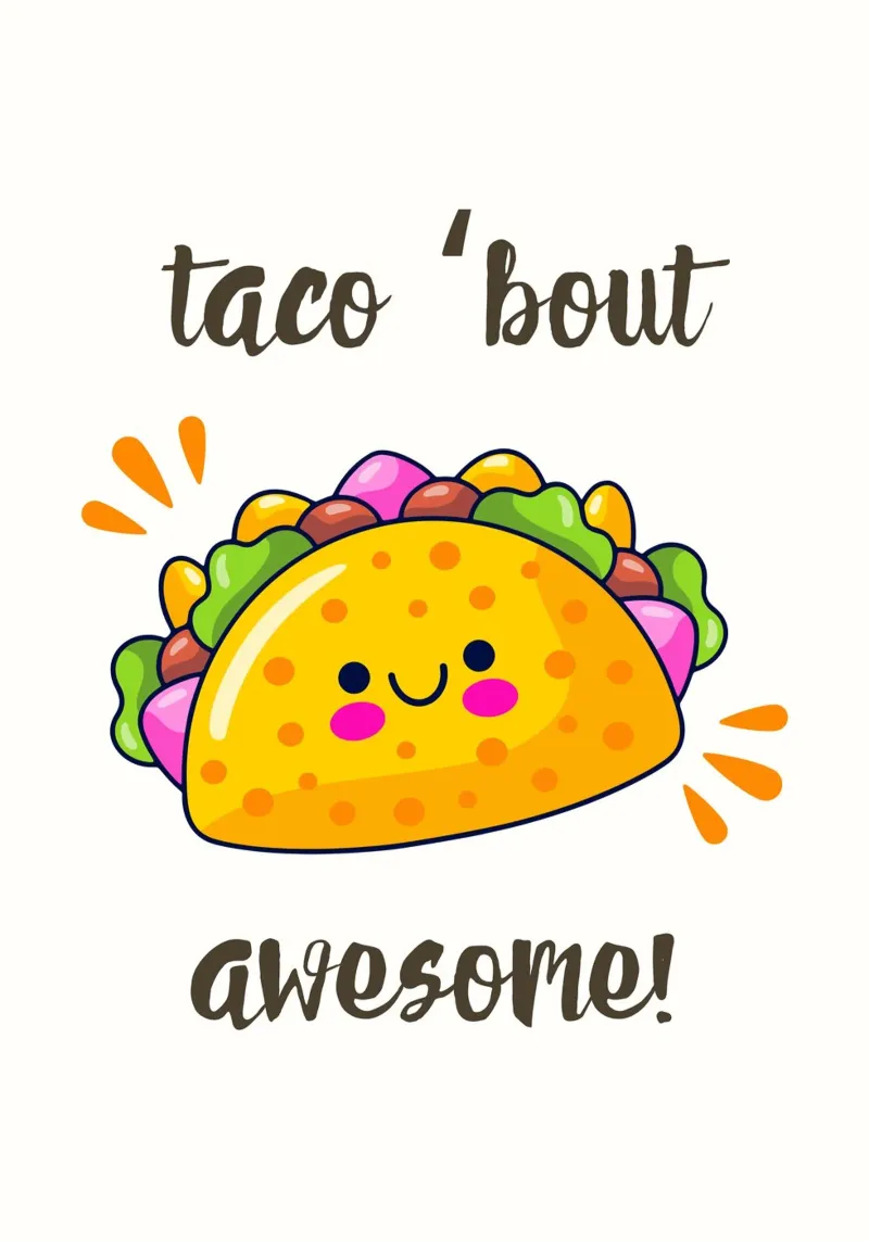 Taco 'bout awesome pellicola backlit da PinkCandyWalls