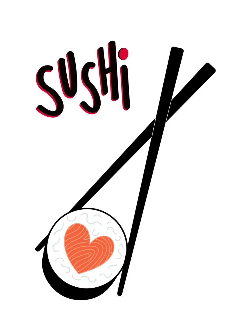 Sushi alluminio dibond da PinkCandyWalls
