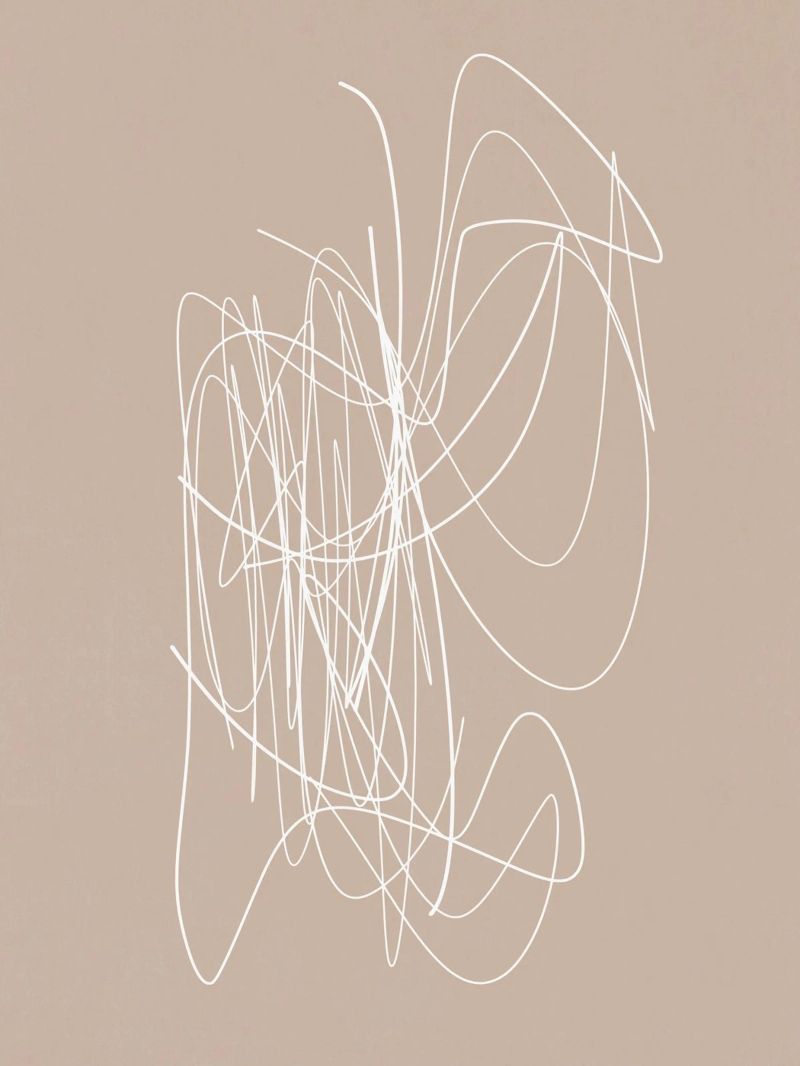 Meet You There | Abstract Minimal Line Drawing poster da sabidussi
