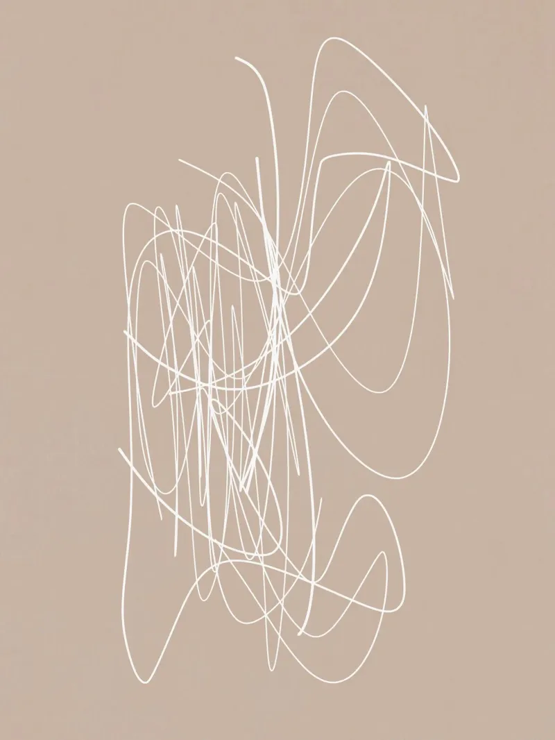 Meet You There | Abstract Minimal Line Drawing plexiglass da sabidussi