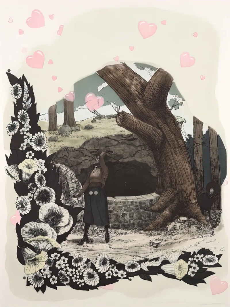Vignetta (Pozzo dei desideri), 2010 carta hahnemühle da carol shop