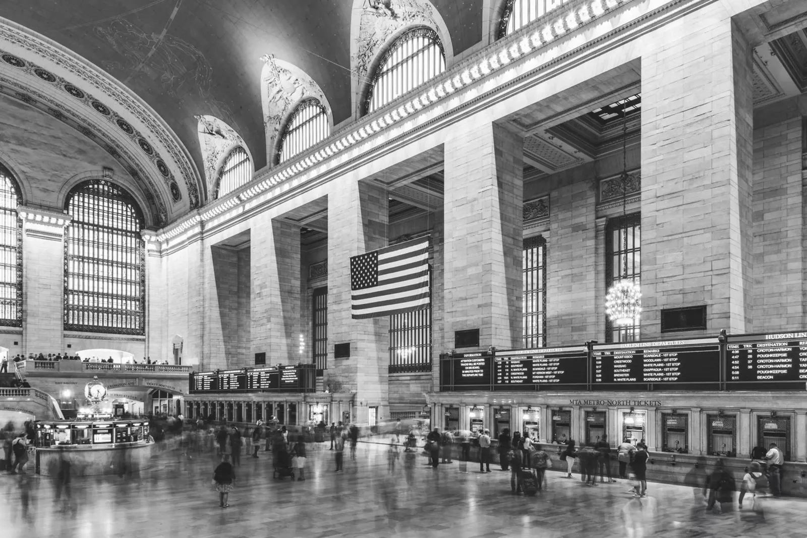 Grand Central Terminal B&W Kunst Hahnemühle von Carinaprint