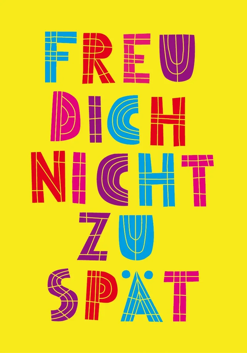 Freu dich nicht zu spät 04 carta hahnemühle da Art Fart
