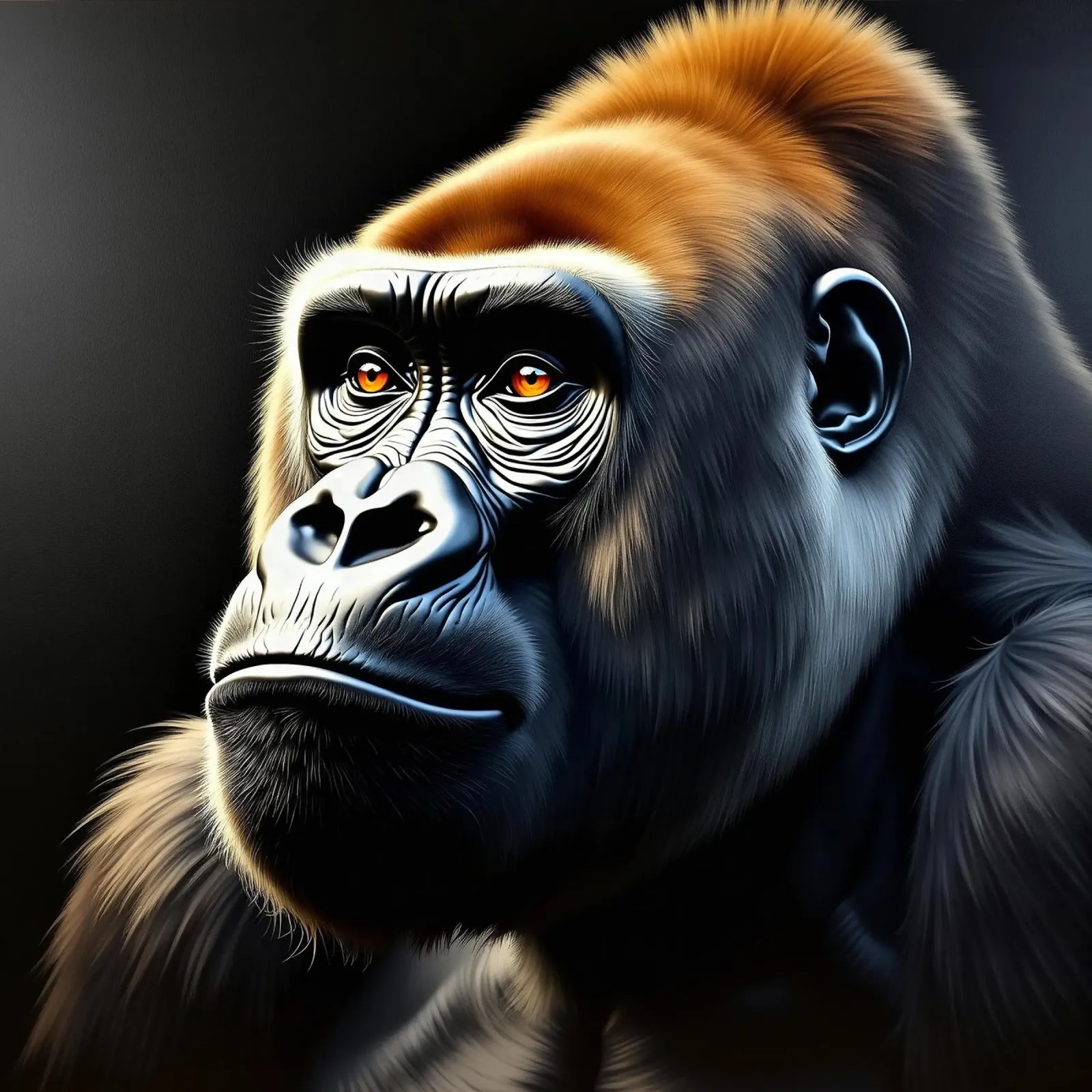 Gorilla_1 pellicola backlit da Tierisch bunt by LK