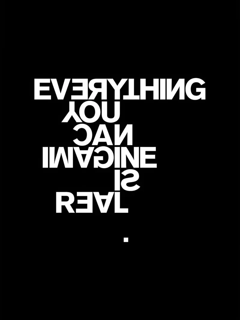 Everything You Can Imagine Is Real canvas by Rossa Sandra