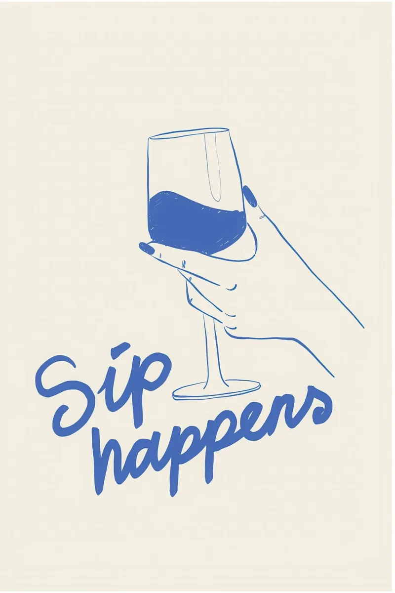 Sip happens canvas by Rossa Sandra