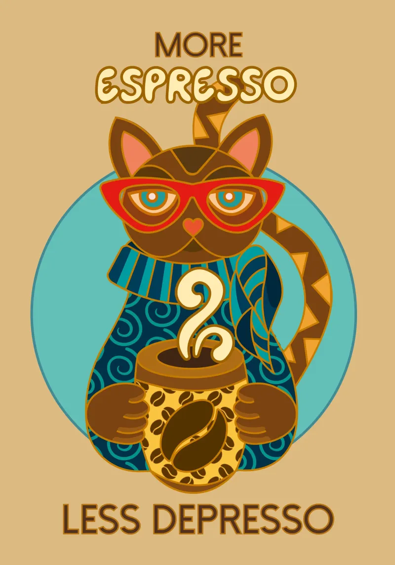 Coffee Time - More Espresso carta hahnemühle da Ana Paniagua Design
