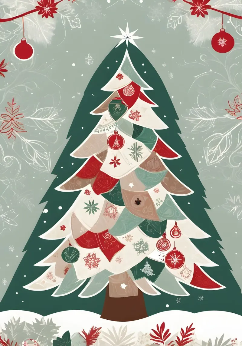Albero di Natale carta hahnemühle da Twinkle & Thread