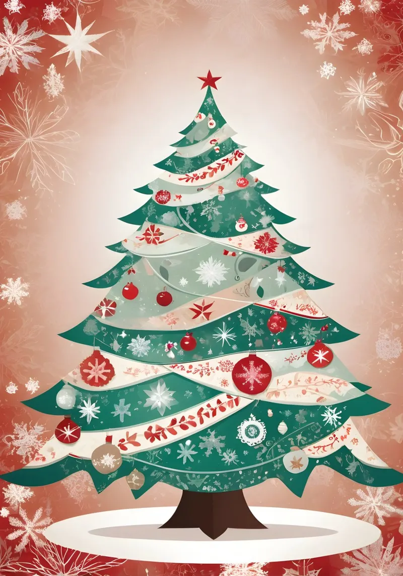 Albero di Natale alluminio dibond da Twinkle & Thread