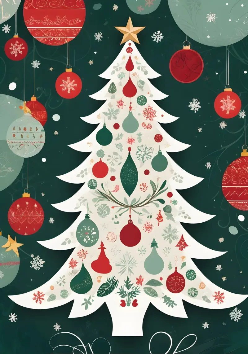 Albero di Natale carta hahnemühle da Twinkle & Thread