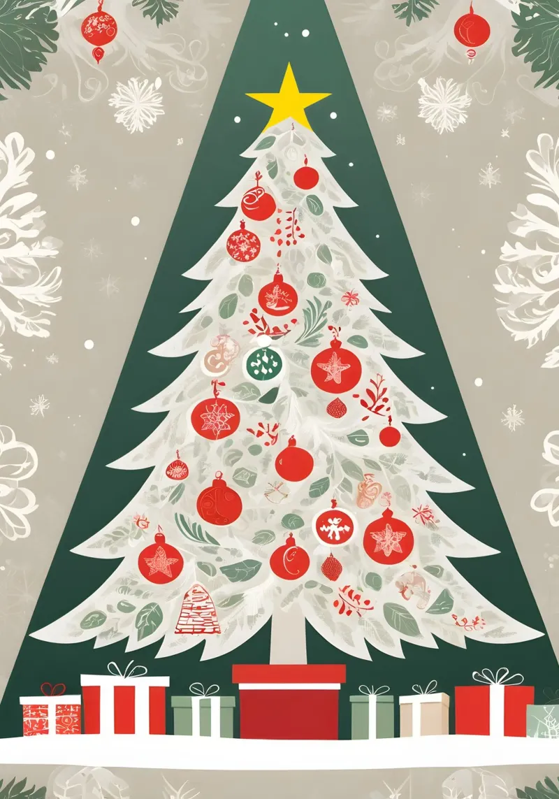 Albero di Natale alluminio dibond da Twinkle & Thread