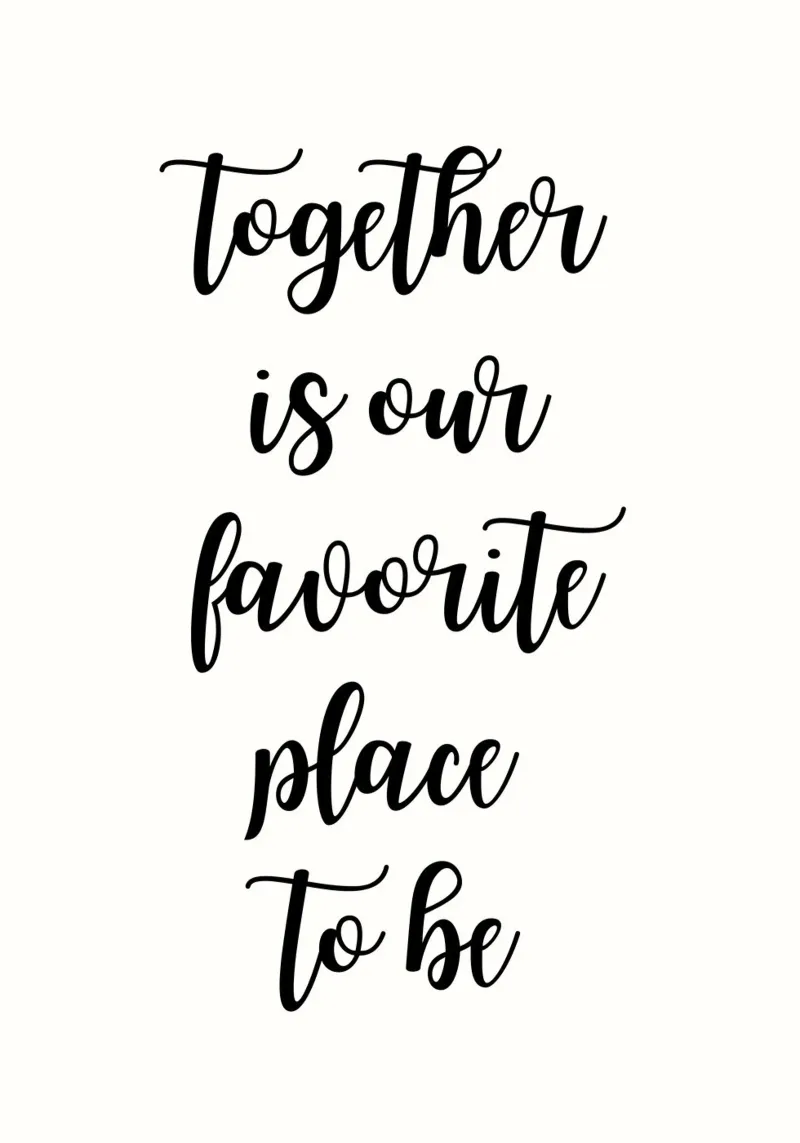 Together is our favorite place to be carta hahnemühle da PinkCandyWalls